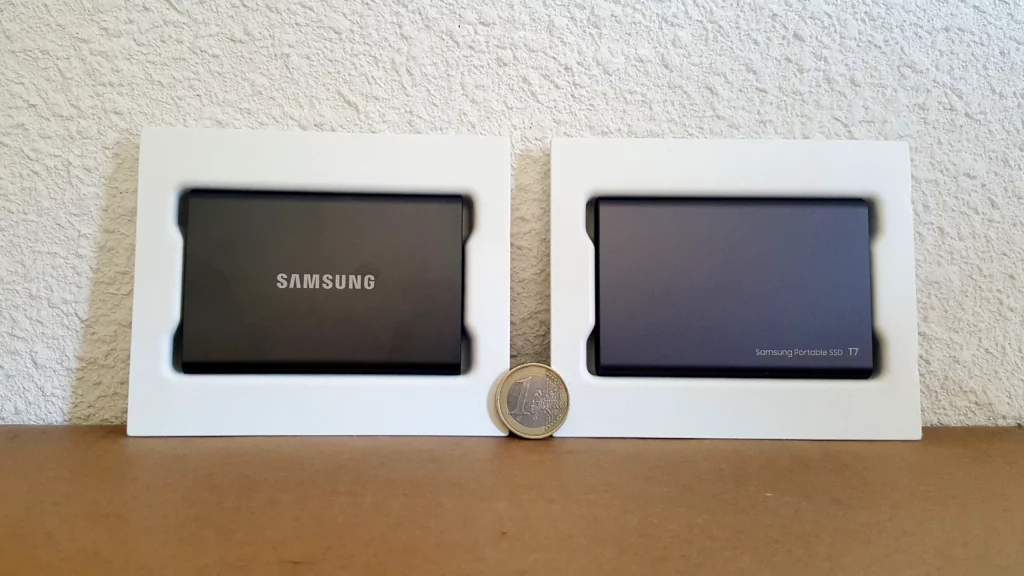 Samsung T7 1 To Gris Titane - SSD externe portable USB-C & USB-A - Disque  dur externe - Samsung